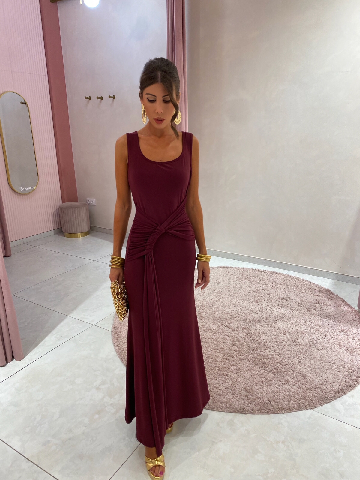 Vestido Atenea Granate